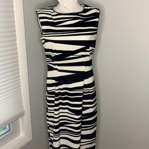 Bisou Bisou zebra print shift dress Size 8